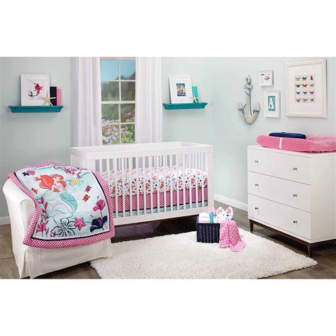 The disney baby my first library set will give little ones hours of reading fun with their favorite movie and cartoon characters. Disney Ariel Sea Treasures 3-Piece Crib Bedding Set ...