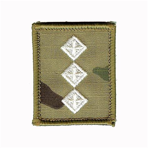 Ivory On Multicam Mtp Rank Patch Badge All Ranks Hook And Loop