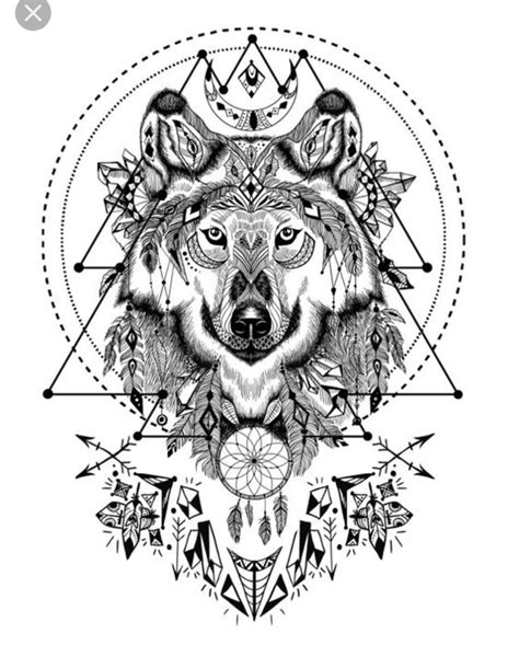 Pin By Lily On Tattoos Geometric Wolf Animal Coloring Pages Wolf Poster
