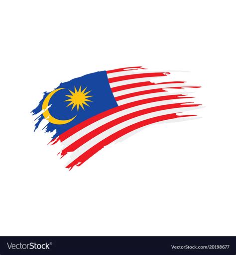 Malaysia Flag Royalty Free Vector Image Vectorstock