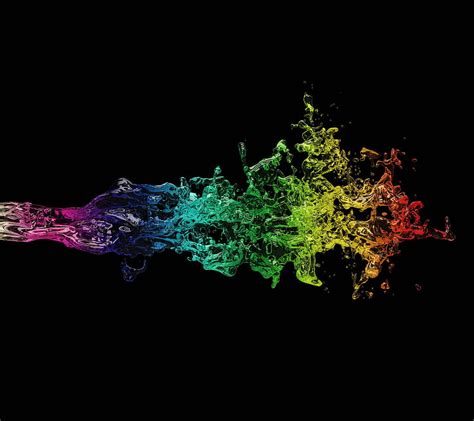 Splash Abstract Color Rainbow Water Hd Wallpaper Peakpx