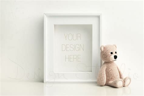 Showcase your artworks/graphics in kids room look with this free mockup. Nursery frame mock up,styled photo by HisariDS Mockup ...