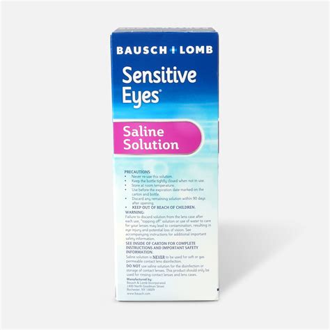 Sensitive Eyes Plus Saline Solution For Soft Contact Lenses With