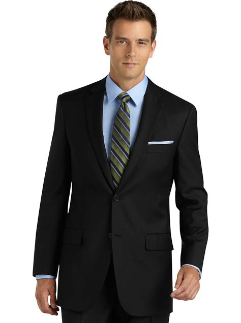 Suits - Pronto Uomo Signature Black Suit - Men's Wearhouse | Modern fit suit, Black suit men ...
