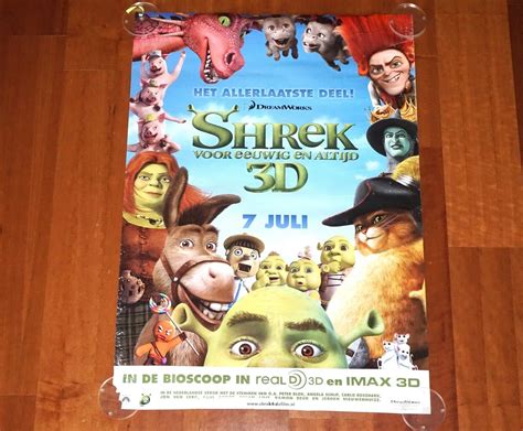 Original Movie Poster Shrek Forever After 2010 Unfolded Intl Dutch One