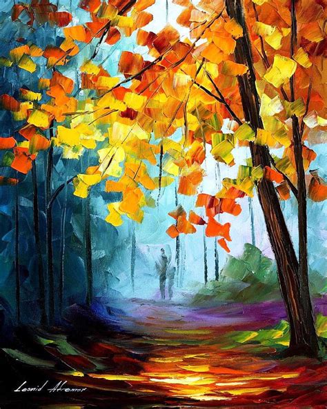 Window To The Fall Palette Knife Oil Painting On Canvas