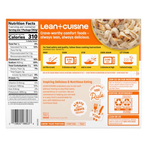 Lean Cuisine® Favorites Chicken Fettuccini Frozen Meal 925 Oz Food