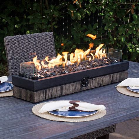 northwoods decorative outdoor tabletop gas fire pit