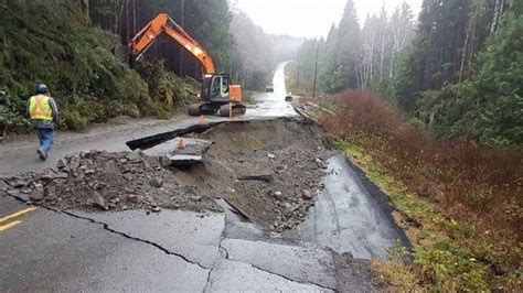 Vancouver Islands Highway 4 Closed Due To Wash Out Globalnewsca