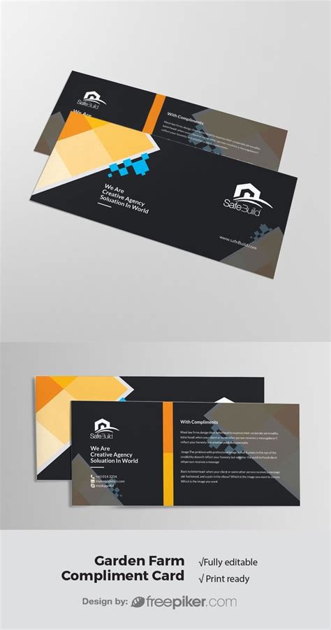 Corporate Business Compliment Card Compliment Cards Print Templates
