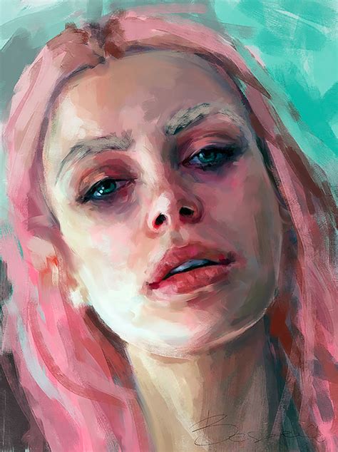 expressive female portraits by ivana besevic daily design inspiration for creatives