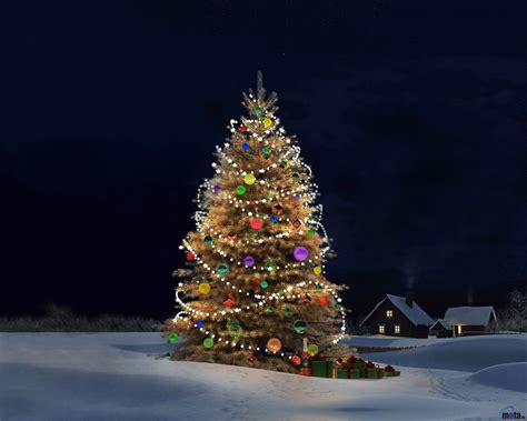 Berikut contoh kartu ucapan natal 2020 gambar dan gif. Christmas Tree Desktop Wallpapers - Wallpaper Cave