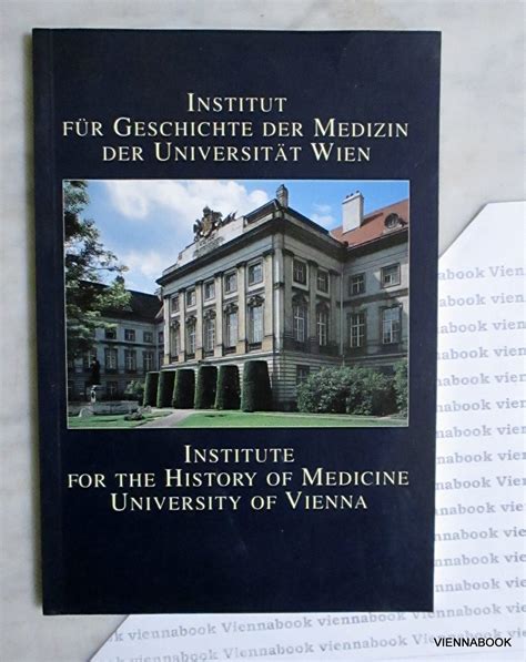 Institut Für Geschichte Der Medizin Der Universität Wien Institute For