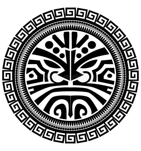 Polynesian Tattoo Vector Illustration Background Vector Illustration