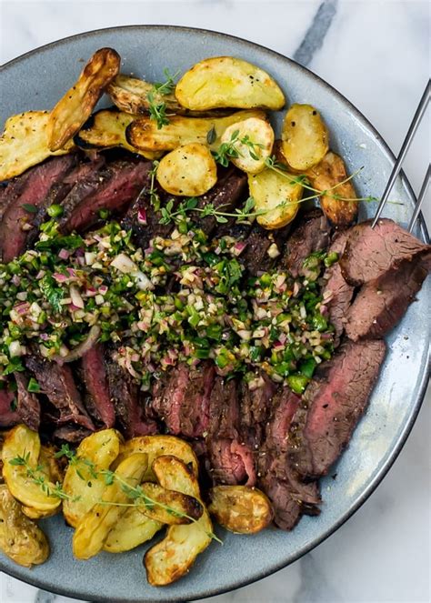 grilled flank steak and fingerlings with chimichurri kitchen confidante