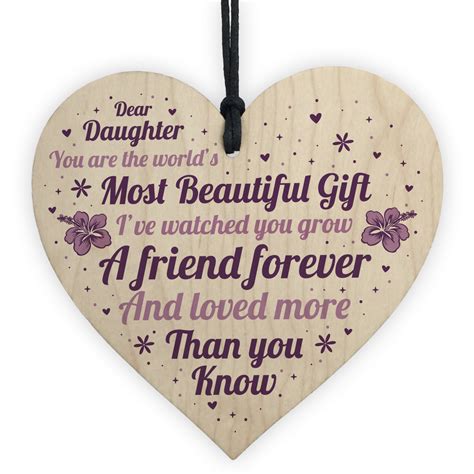 Personalized daughter gifts, funny daughter gifts, daughter christmas gift, gift for daughter, daughter birthday gift, best daughter ever backyardpeaks 5 out of 5 stars (5,262) sale price $13.49 $ 13.49 $ 14.99 original price $14.99 (10% off. Daughter Gifts For Christmas Birthday Wood Heart Poem Daughter