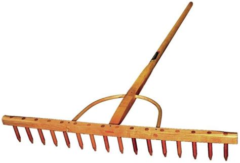 Wooden Landscapehay Rake Traditional Style