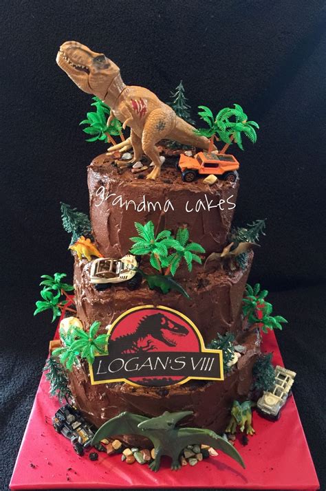 30 Amazing Photo Of Jurassic Park Birthday Cake Jurassic Park Birthday