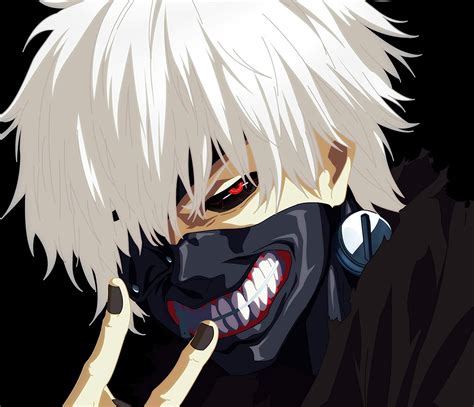 Pink hair with bangs wig; Anime Tokyo Ghoul:re Ken Kaneki Boy Mask Teeth White Hair ...