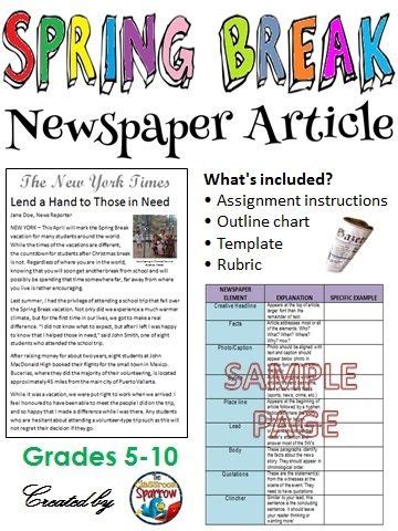 Check out this fun newspaper game for kids. Looking for a writing activity for your students to ...