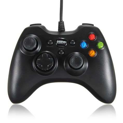 Xbox 360 Style Dual Shock Wired Usb Game Controller Joypad