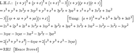 26 prove that x y 3 y z 3 z x 3 3 x y y z z x math polynomials 9624537