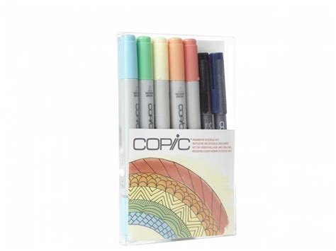 Copic Marker Set Of 7 Doodle Kit Rainbow Jacksons Drawing Supplies