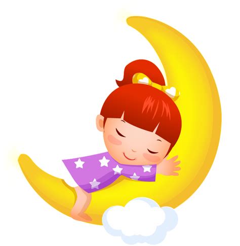 Download Sleeping Little Girl Cartoon Transparent Good Night And Have