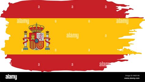 Spanien Flagge Vektor Abbildung Stock Vektorgrafik Alamy