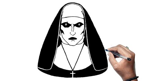 How To Draw The Nun Drawing Step By Step Tutorial The Nun Drawing