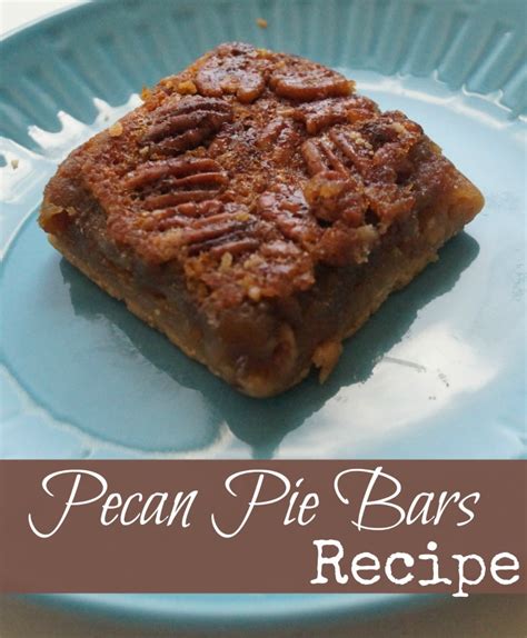 Pecan Pie Bars Recipe Pecan Pie Bar Cookies