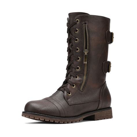 Buy Womens Mid Calf Brown Boots In Stock