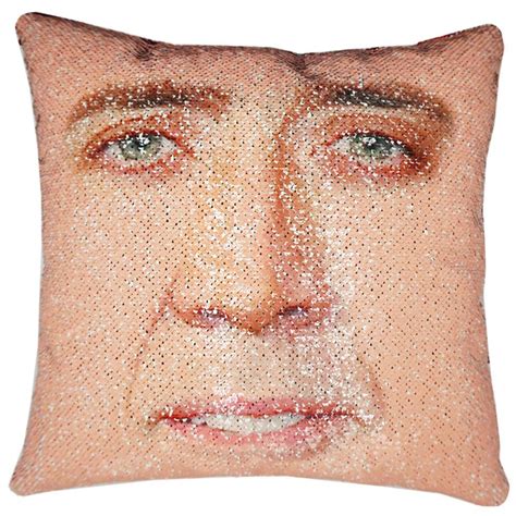 Nicolas Cage Sequin Pillow Unicun