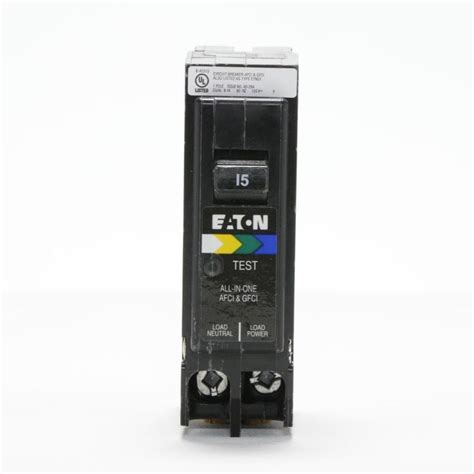 Eaton Type Br 15 Amp 1 Pole Dual Function Afcigfci Plug On Neutral