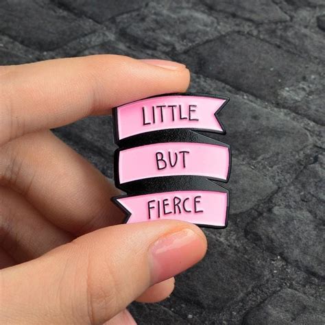 Little But Fierce Enamel Pin Abdl Lapel Brooch Kink Ddlg Playground