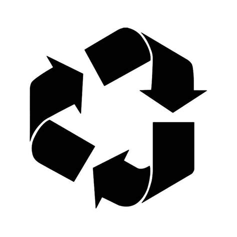 Recycle Reuse Reduce Symbol Vinyl Sticker