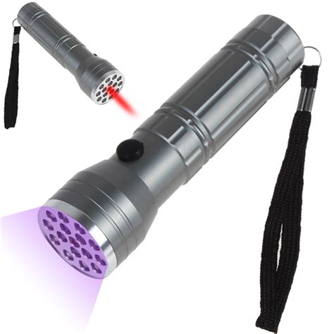 3 In 1 Led Uv Flashlight 15 X Cree Q5 Leds Red Laser With Purple