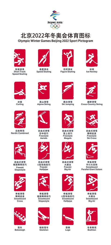 Pictograms Ng 2022 Beijing Winter Olympic Games At Paralympic Games
