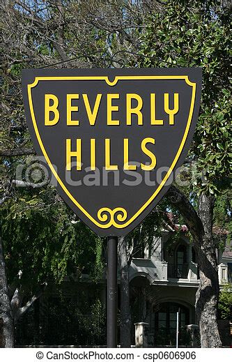 Beverly Hills Sign World Famous Beverly Hills City Limits Sign Canstock