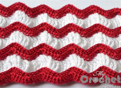 Vintage Afghan Crochet Pattern With Red And White Stripes
