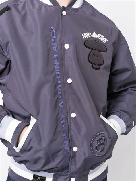 Aape By A Bathing Ape® Embroidered Bomber Jacket Farfetch