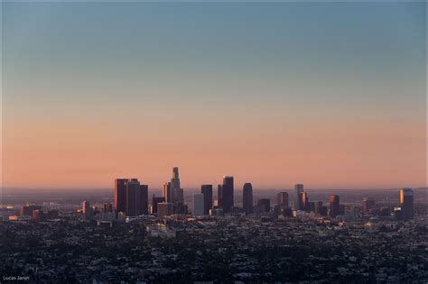 Sunrise Over Down Town Los Angeles Lost In America Sunrise Los Angeles