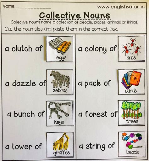 Noun Worksheets For Elementary School Printable Free K5 Learning