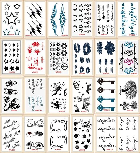 20 Models Lot Tattoo Sex Products Temporary Tattoo For Man And Woman Waterproof Stickers Wsh81