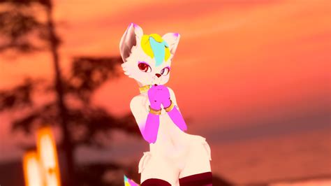 nekofluff🇨🇦 on twitter once again just being cute in vrc aluutheblueboi took the photo ~