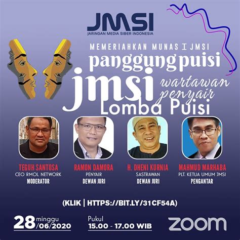 Hari kebangkitan nasional merupakan peringatan peristiwa kebangkitan bangsa indonesia. Jelang Minas I JMSI, Menggelar Lomba Wartawan Baca Puisi ...