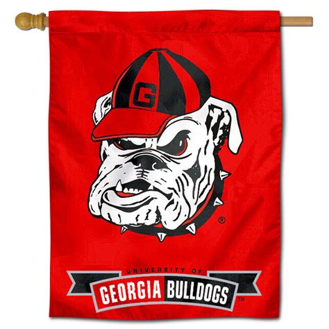Georgia Bulldogs Uga Dawgs University College House Flag 816844010514