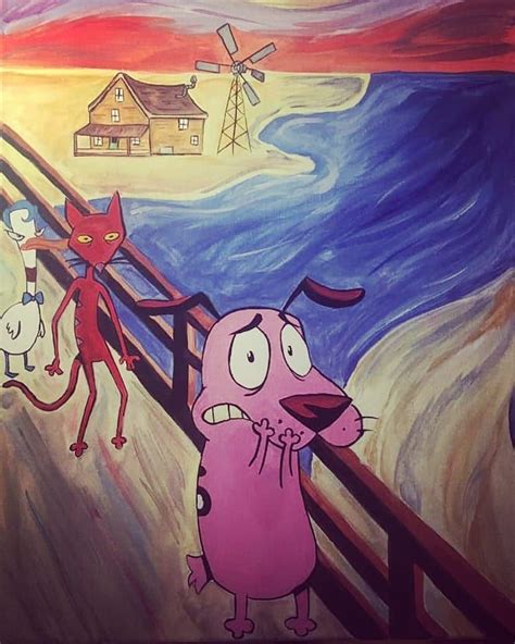 Courage The Cowardly Dog Artwork Courage The Cowardly Dog Never Fails