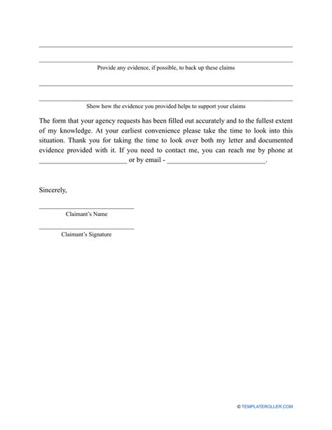 Unemployment Appeal Letter Template Fill Out Sign Online And
