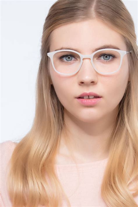 Villa White Full Rim Eyeglasses Eyebuydirect